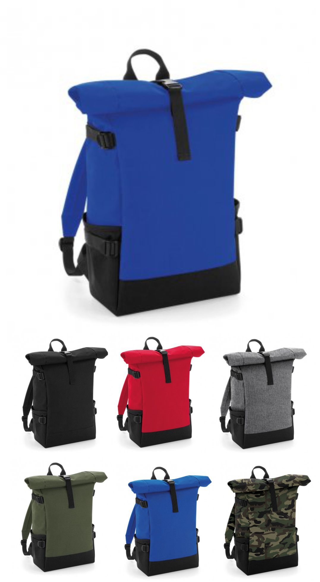 Bagbase BG858 Block Roll-top Backpack